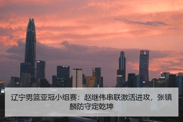 辽宁男篮亚冠小组赛：赵继伟串联激活进攻，张镇麟防守定乾坤